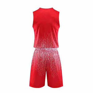 Vente flash Nouveaux ensembles de maillots de basket-ball personnalisés avec votre propre nom d'équipe et manches à séchage rapide 100% polyester - Product Image 3