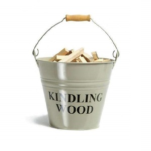 Medium Size Metal Coal <b>Bucket</b> in Vintage Black Design Perfect for Elegant Indoor <b>Fire</b> Pit Storage and Use - Product Image 5