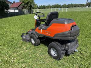 Tondeuse autoportée Orange à transmission intégrale, à essence, avec siège et roues pivotantes, tondeuse professionnelle pour jardin - Product Image 5
