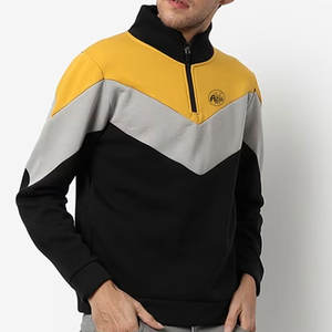 Sweat-shirts à col montant style streetwear, logo personnalisé, impression couleur, col montant uni, écologique, respirant, haute qualité - Product Image 6