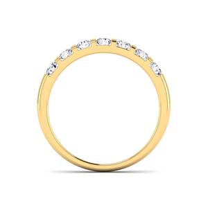 Bague de mariage de luxe de haute qualité en argent sterling 925 fin avec or Moissanite & Lab créé diamant certifié bijoux en gros - Product Image 3