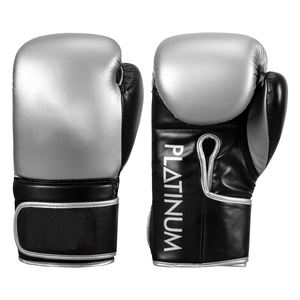 ถุงมือชกมวยหนังแท้คุณภาพสูงสำหรับการฝึกซ้อมกีฬาถุงมือชกมวยออกแบบโลโก้ได้ตามต้องการ - Product Image 1