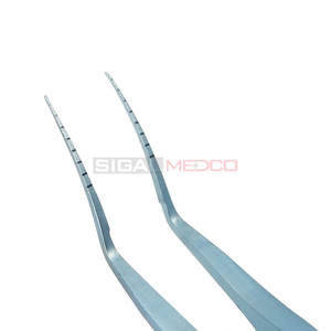 Fórceps de capsulorrexis Puntas dentadas puntiagudas Ejes curvos 13mm Longitud del ángulo Instrumentos médicos oftálmicos Catarata - Product Image 6