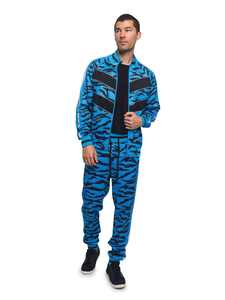 Venta al por mayor de chándal de gran tamaño de tela de algodón Zip up Sudadera con capucha y pantalones de chándal Sublimado Cheetah chándal conjunto para Unisex - Product Image 5