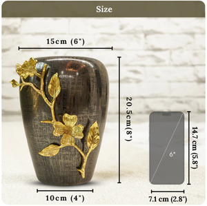 Maceta de metal de lujo con un diseño elegante y moderno, ideal para mejorar el atractivo estético de su espacio vital - Product Image 3