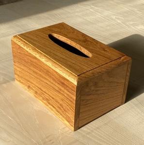 Caja de Madera Premium para Guardar Pañuelos, Acabado Liso, Cubierta Decorativa para Pañuelos - Product Image 6