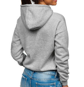 Sweat à capuche surdimensionné en coton épais avec logo personnalisé impression bouffante par transfert de chaleur sweat à capuche respirant à séchage rapide pour femme personnalisé - Product Image 3