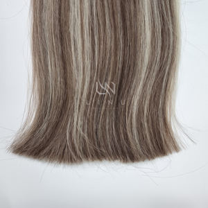 Paquet en gros de 100 grammes d'extensions de cheveux humains 100% naturels de vague profonde lâche de couleur de Super VIP des extensions de cheveux de pointe plate - Product Image 2