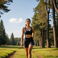 Ensemble de sport : Short de compression, Brassière de sport dos nageur, Hauts courts d'entraînement, Vêtements de yoga et de fitness, 100% Polyester, Séchage rapide, Couleur unie