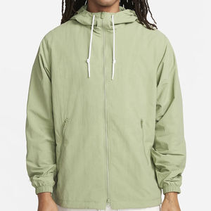 Wholesale Olive <b>Green</b> Windbreaker Customized Jackets Outdoor Waterproof With Hood Windbreaker Windbreaker Jacket for Men 2025 - Product Image 1