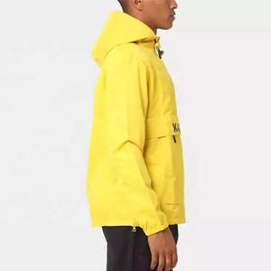 2025 chaquetas de bombardero cortavientos con forro de malla impermeable de nailon y poliéster con cremallera 1/4 personalizadas para hombre - Product Image 3