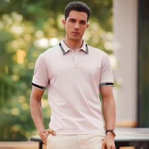 Polos pour hommes respirants de qualité supérieure personnaliser la conception t-shirt polo décontracté 2025 100% coton polos d'été - Product Image 6