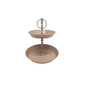 Support de gâteau en bois de forme ronde de nouvelle conception noire et émail pour le présentoir de fête d'anniversaire de mariage en vrac personnalisé - Product Image 2