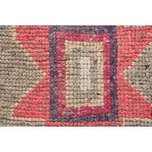 พรมวินเทจขนาด 3x10.1 ฟุต, พรมตุรกี, พรมลายตะวันออกสีแดง - Product Image 4