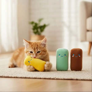 <b>Interactive</b> Plush Pet <b>Toy</b> for <b>Cats</b> Chewable Peluche Jouet with Features - Product Image 2