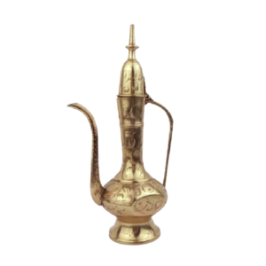 Pichet à Boissons en Laiton Pur avec Couvercle et Poignée, Style Dallah Arabe, Jug en Laiton, Taille, Forme et Couleur Personnalisables, Vaisselle Métallique - Product Image 4