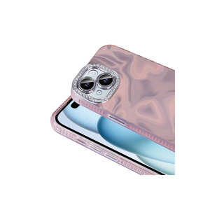 Funda ASMA Esila Luxury Pink para iPhone 15 con Protección de Airbag y Detalles de Piedras Brillantes, Compatible con Modelos 14 Plus y SE, Funda de Silicona - Product Image 4