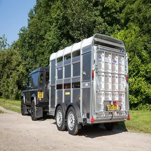 Nuevo Remolque de Transporte de Carga de 2 y 3 Ejes, Remolque para Ganado, Remolque con Valla para Granja, Diseño Semi Nuevo, Elevación Eléctrica, Ganadería, Aluminio - Product Image 6