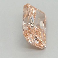 Anillo de Compromiso con Diamante Cultivado en Laboratorio, Corte Radiante Brillante, 1.00 Ct, Color Rosa Fantasía, Certificado IGI, Claridad VS, Diamante Personalizado