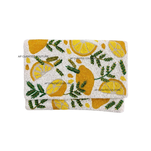 Strawberry Fashion-Style Handmade Beaded Designer Clutch <b>Bag</b> for <b>Women</b> Bohemian Style Evening Shopping Party Shoulder Messenger - Product Image 2