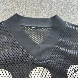 Chemise en maille courte, tissu léger et respirant, vêtements de sport, logo personnalisé, fournisseur OEM - Product Image 2