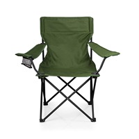 Chaise de camping pliable avec accoudoirs, chaise d'extérieur confortable et portable pour la randonnée, la pêche, la plage, le pique-nique, la cour - Design moderne