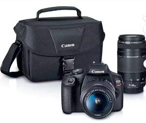 Cámara DSLR Rebel T7 con Kit de 2 Lentes con Lente EF18-55mm + EF 75-300mm Negro - Product Image 2