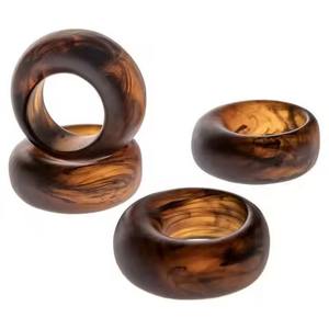 Servilleteros de resina hechos a mano únicos para elegantes mesas rústicas y elegantes presentaciones de eventos y cenas - Product Image 2