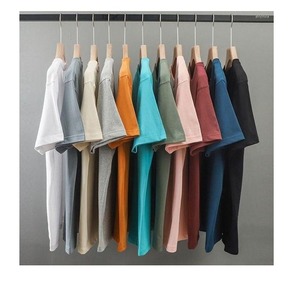 T-shirt en coton épais pour hommes T-shirt de haute qualité à col rond et à épaules tombantes pour hommes du fournisseur BD - Product Image 2