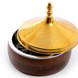 Pot de service alimentaire artisanal finition nickel brillant pour dîner, réceptions et traiteur de mariage - Product Image 6
