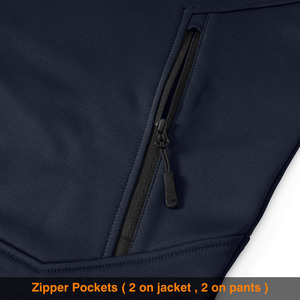 Pantalon de survêtement à capuche pour homme à fermeture éclair à séchage rapide ensemble de 2 pièces impression personnalisée ensembles de jogging de logo survêtements pour hommes survêtements unisexes - Product Image 4