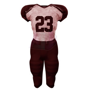 Conjunto de Uniforme de Fútbol Americano de Manga Corta con Tela de Poliéster y Spandex Transpirable, Ajuste Cómodo para Entrenamiento y Competiciones - Product Image 1