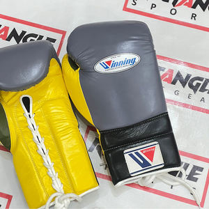 Gants de boxe à lacets de haute qualité, gants de combat professionnels, cuir véritable, fabrication de qualité supérieure - Product Image 6