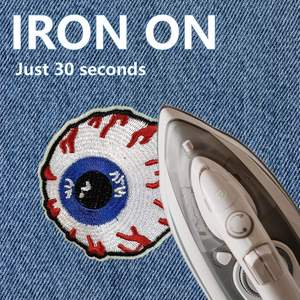 High Quality Custom Embroidered Badge <b>Iron</b> <b>on</b> 3D Embroidery Patches Low Price <b>Iron</b> <b>on</b> Patches Embroidery Patch twill fabric - Product Image 5