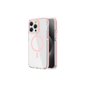 Coque Netzy compatible MagSafe pour iPhone 14 Pro Max, antichoc avec airbag, en silicone, avec cordon détachable et finition électroplaquée - Product Image 1