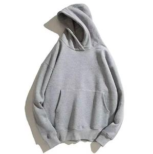 Sudadera de talla grande para hombre, sudaderas con capucha, Jersey, sudaderas con capucha de lana, sudaderas con capucha en blanco de gran tamaño, logotipo personalizado básico, mezcla de algodón - Product Image 1