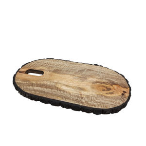 Planche à découper en bois au design unique Planche à découper de cuisine en bois d'acacia de forme rectangulaire - Product Image 1