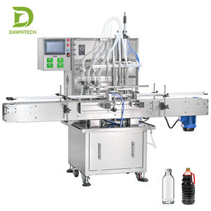 Máquina de llenado con bomba magnética de 4 cabezales para perfume, aceite esencial, jugo, leche, agua con cinta transportadora a prueba de goteo - Product Image 1