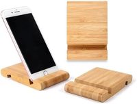 Support de téléphone portable pour bureau Support de téléphone portable en bois en bois Support de smartphone de bureau portable Support de téléphone portable universel