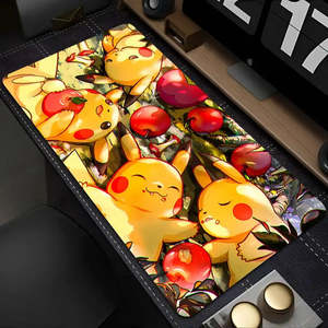 XXL Pikachu <b>Custom</b> Printed <b>Mouse</b> Mat Square Wireless Charging Desk Play Mat with Waterproof Feature Cartoon Style in Stock! - Product Image 2