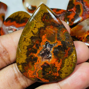 Venta al por mayor de ágata de costura natural, cabujón de piedras preciosas sueltas, suministro a granel para la fabricación de colgantes de joyería - Product Image 3