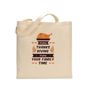 Tiempo en Familia en Acción de Gracias con Bolsas de Algodón Cómodas. Disfrute de su Reunión! - Product Image 1