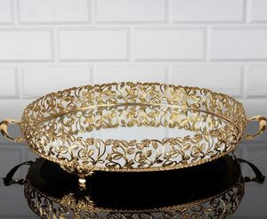 Stylish Decorative Metal And <b>Mirror</b> <b>Tray</b> Perfect For Modern Home Accessories And Decor - Product Image 5