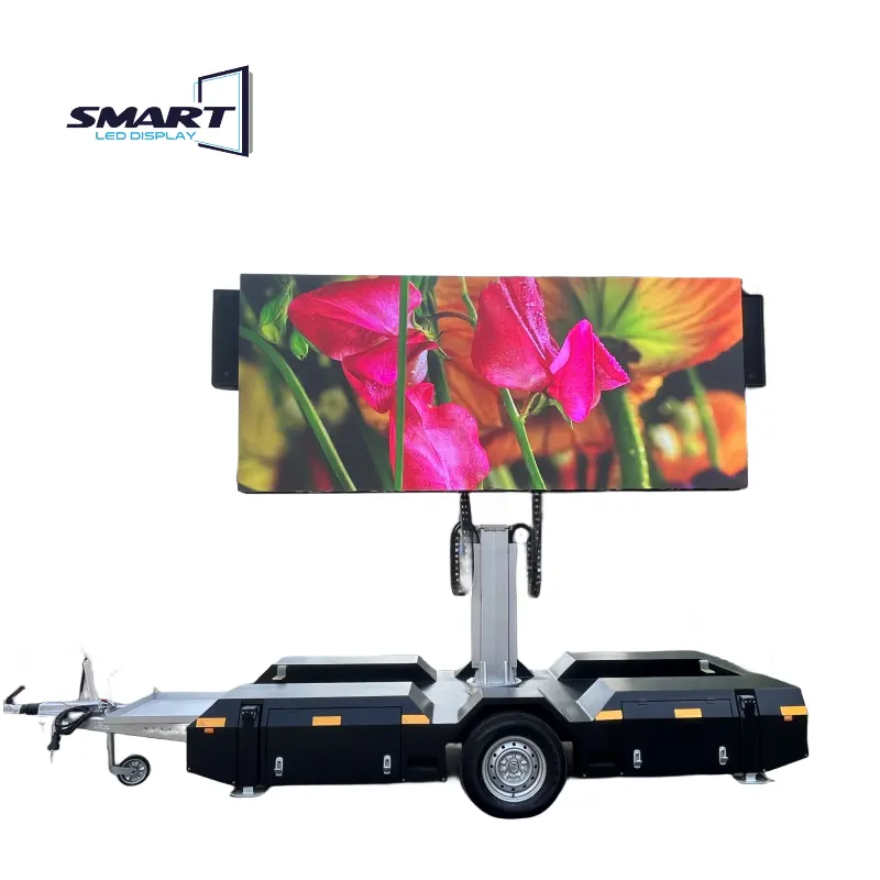 Outdoor Waterdichte Mobiele Truck Aanhangwagen Led Scherm P5 Led Video Wandpaneel Voor Reclame Muziekfestival Display