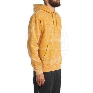 Sudadera con capucha de lavado ácido para hombre Premium con algodón pesado y acabado lavado Sudadera con capucha de lavado ácido para hombre inspirada en Vintage - Product Image 3