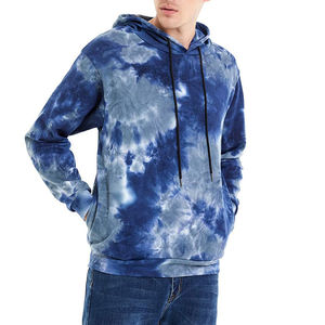 Newest Design Winter Men's <b>Tie</b> <b>Dye</b> <b>Hoodie</b> Hooded Pullover Soft 100% Cotton Fabric Anti Wrinkle Sustainable Casual Wear OEM - Product Image 4