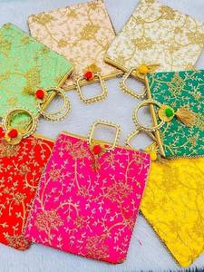 Sac cadeau de mariage indien brodé pour Sangeet Haldi stockage de demoiselle d'honneur pour Diwali Saint Valentin Halloween Thanksgiving - Product Image 2