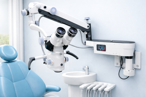 Roslane Meditech ROM-6 LED Microscope Surgical Operating ENT Dental Ophthalmology Gynecology Binocular Drawtube Halogen <b>Light</b> - Product Image 4