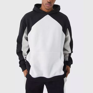 Venta al por mayor nuevos hombres de alta calidad anti-pilling pulóver con capucha de moda impreso en blanco Panel bordado Technics OEM compatible - Product Image 1