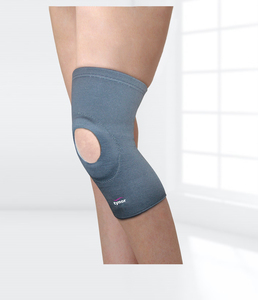 Genouillère OEM à rotule ouverte avec tissu de compression respirant, fermeture auto-agrippante et conception légère et confortable pour un soutien optimal - Product Image 2